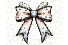 Western Style Bow PNG, Cute Cowboy, Cowgirl Coquette Png Product Image 3