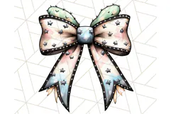 Western Style Bow PNG, Cute Cowboy, Cowgirl Coquette Png Product Image 3