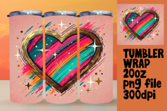 Stylish 20oz Tumbler Design , Heart Product Image 1