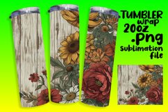 Timeless Vintage Floral Tumbler Sublimation Product Image 1