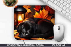 Halloween Dog Mouse Pad Sublimation, Halloween Mouse Pad PNG Product Image 1