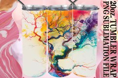Radiant Whimsical Dynamic Floral Tumbler Wrap: 20oz Sublimat Product Image 1