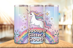 100 Days Of School Tumbler wrap, Teacher Day 20oz Tumbler Product Image 1