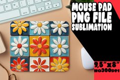 Exquisite Blossom Bliss Sublimation Mouse Pad Design PNG Product Image 1