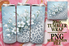 Gentle Thoughts 20oz tumbler wrap, Leopard Prints Product Image 1
