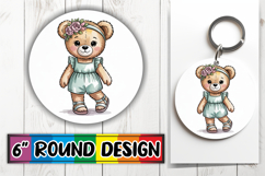 Enchanted Round Ornaments Magic PNG, Teddy Bear Product Image 1