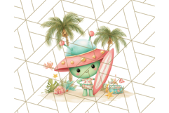 Alien Vacation Clipart PNG, Cute Summer Galaxy Art Clip Art Product Image 3