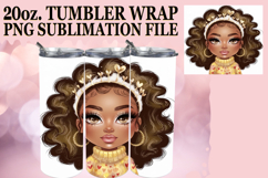 PRESENT OF JOY 20oz TUMBLER WRAP, Afro Girl Product Image 1