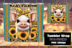 BEAUTIFUL PNG for 20oz Tumbler , Cute Animals Product Image 1