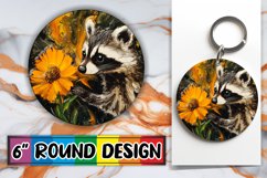 Radiant Keychain Round Style PNG, Animals Product Image 1
