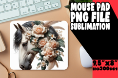 WHIMSICAL MOUSE PAD PNG DESIGN, Horse Product Image 1