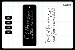 True Crime Bookmark Saying SVG | Fueled By Wine Product Image 3