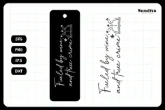 True Crime Bookmark Saying SVG | Fueled By Wine Product Image 3