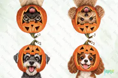 Cute Halloween Dog Clipart Product Image 1