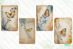 Butterfly Junk Journal Page Clipart Product Image 1