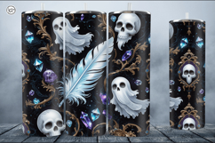 4 Ghost Tumbler Wrap Sublimations, 20 oz Product Image 2