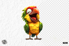 Tropical Birds Clipart - Summer Birds PNG Product Image 1