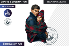 Alpine Winter Sports Fashion and Cabin Clipart PNG Product Image 1