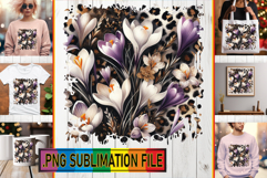 Cheerful TSHIRT PNG Gift Ideas, Leopard Prints Product Image 1