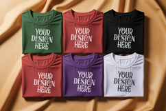 Christmas Family Matching Group Flat Lay T-Shirt Mockups Product Image 1