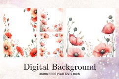 Flower Pattern Background Wallpaper Digital Paper_71 Product Image 1