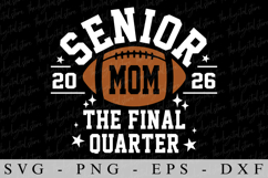 Senior Mom 2026 SVG | SVG Cut files | Cricut Product Image 2