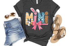 Mini Easter Bunny Clipart, Happy Easter Sublimation PNG Product Image 1