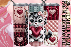 PLAYFUL SPIRITS 20oz TUMBLER WRAP, Valenines Animals Product Image 1