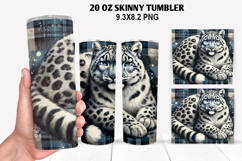 Tiger Skinny Tumbler 20oz Wrap Design, Animal Tumbler Wrap Product Image 1