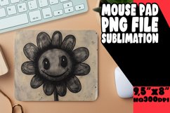 Whimsical Flower Frenzy: Mouse Pad Designs Art PNG Product Image 1