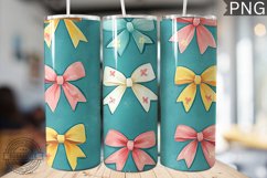 Spring Fling Bow Tumbler Wrap -High Quality 300 Dpi Product Image 1
