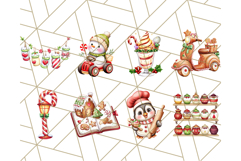 Cozy Christmas Bakery Clipart PNG, Holiday Cookie Art Product Image 7