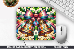 Mouse Pad Sublimation, Christmas Mouse Pad PNG Design Product Image 1