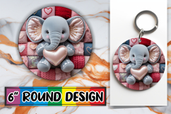 Whimsical Round Designs for Gifts, Valenines Animals Product Image 1