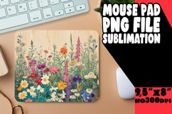 Springtime Retro Pattern Mouse Pad Product Image 1
