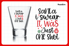 Funny Christmas Shot Glass Quote SVG | It Was Just One Shot Product Image 3