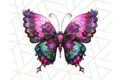 Metallic Butterfly Clipart PNG Clipart, Vibrant Butterfly Product Image 3
