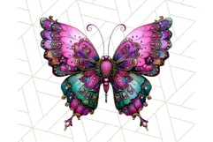 Metallic Butterfly Clipart PNG Clipart, Vibrant Butterfly Product Image 3