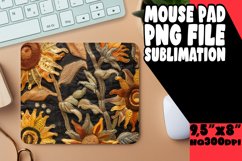 Bold Floral Pattern Mouse Pad Sublimation Product Image 1