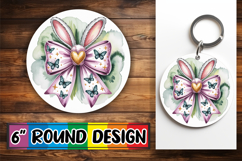 Joyful Circle Keychains Design, Easter Bow Product Image 1