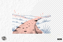 Summer Beach Path Clipart Product Image 1