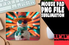 Tropical Mouse Pad Treats: Christmas Snowman PNG Product Image 1
