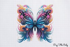 Smoke Butterflies Clipart PNG Product Image 1