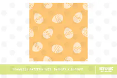 Easter Eggs Bunny Seamless Pattern PNG Sublimation Product Image 7