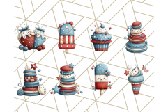 4th of July Desserts PNG Clipart, Americana Patriotic Treats Product Image 7