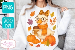 Cute goose sublimation PNG | Fall shirt sublimation design Product Image 5