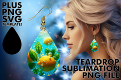 Luminous Teardrop Earrings Ideas, 3D Fruits Product Image 1