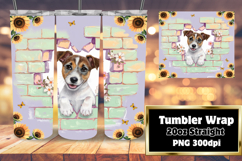 CHARMING 20oz Tumbler Design , Cute Dog Product Image 1