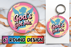 Blissful Car Coaster Round Style, Religious Product Image 1