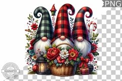 Christmas Gnome Sublimation - Clipart PNG Design Product Image 1